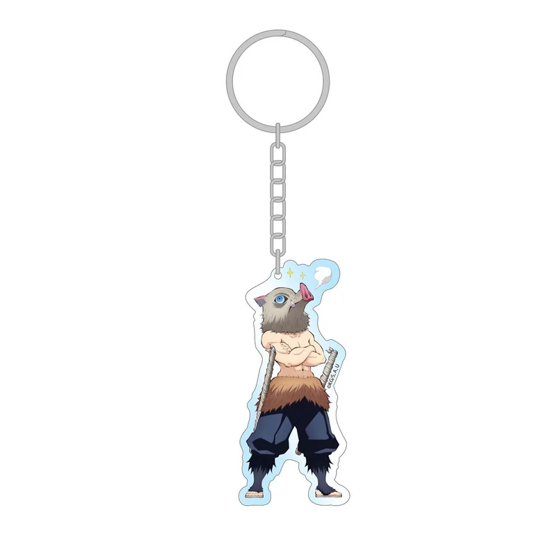 Demon Slayer: Kimetsu no Yaiba Acryl Schlüsselanhänger Inosuke Holographic 8 cm