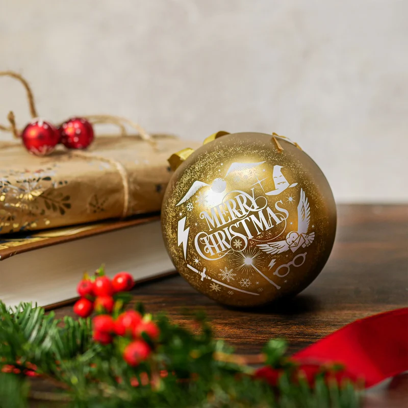 Harry Potter - Weihnachtskugel mit Deathly Hallows Schlüsselanhänger