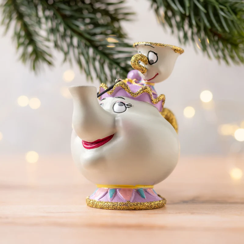 Die Schöne und das Biest - Madame Pottine und Tassilo Weihnachtsbaum-Schmuck