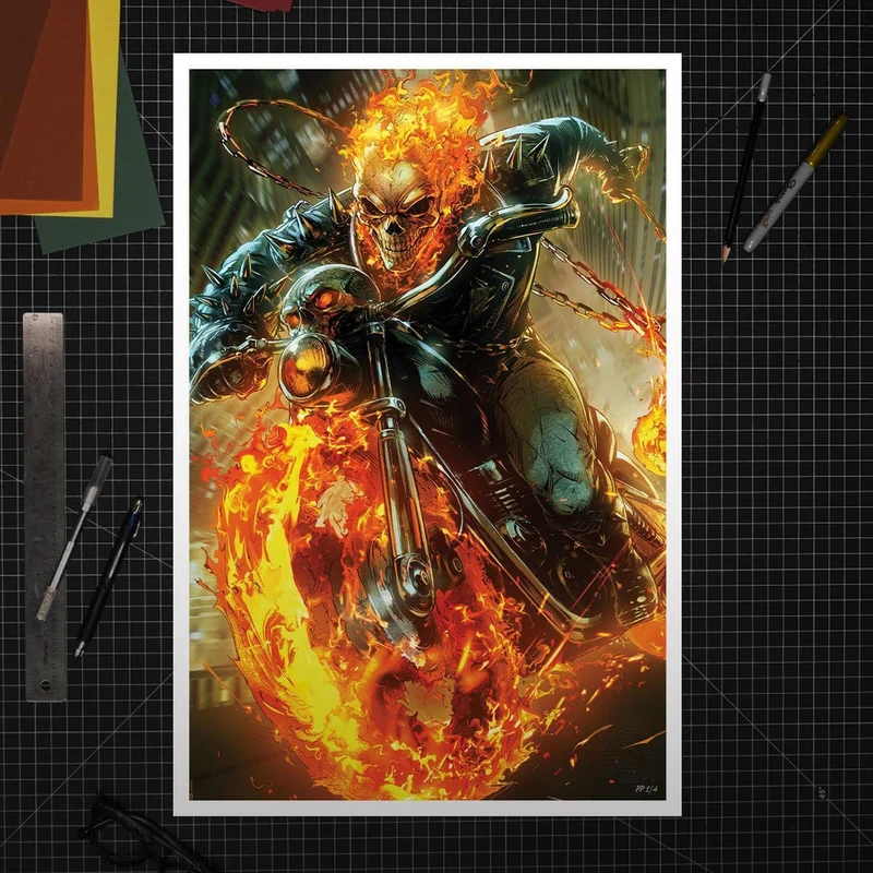Marvel Kunstdruck Cosmic Ghost Rider 61 x 41 cm - ungerahmt