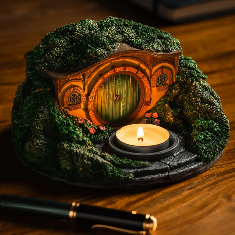 Der Herr der Ringe - Hobbit Höhle Auenland Diorama Teelichthalter