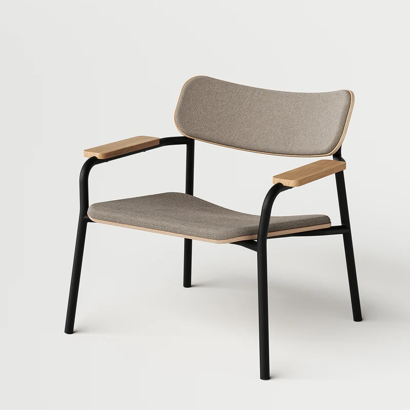Etude Lounge Armchair gepolstert