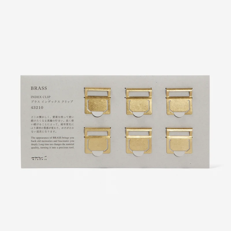 Brass Index Clips