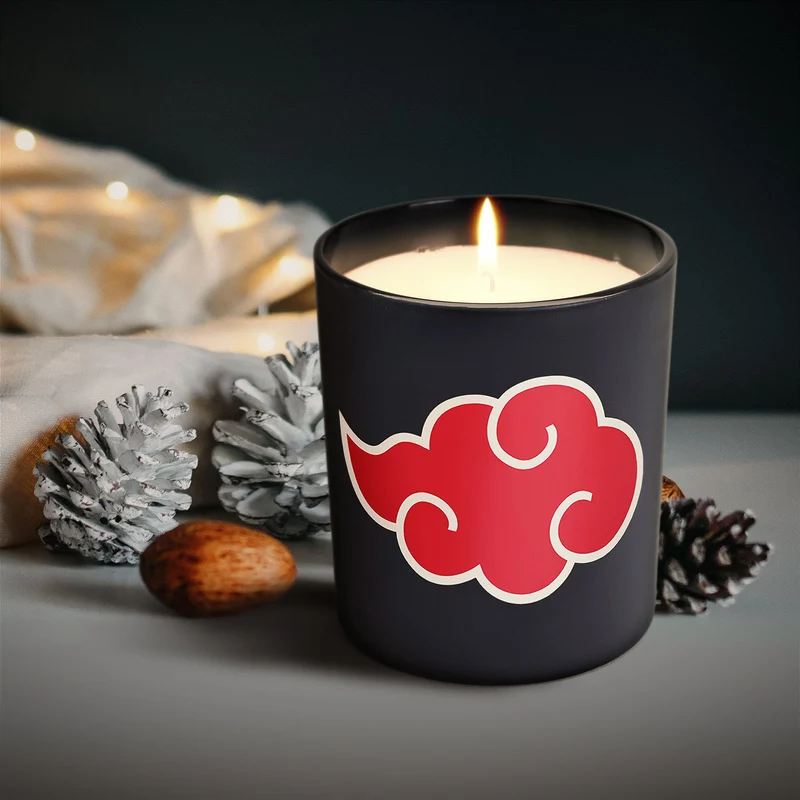 Naruto Shippuden - Akatsuki Symbol Kerze im Glas