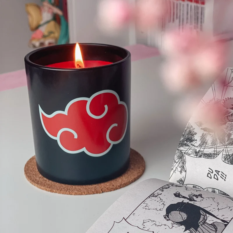Naruto Shippuden - Akatsuki Symbol Kerze im Glas