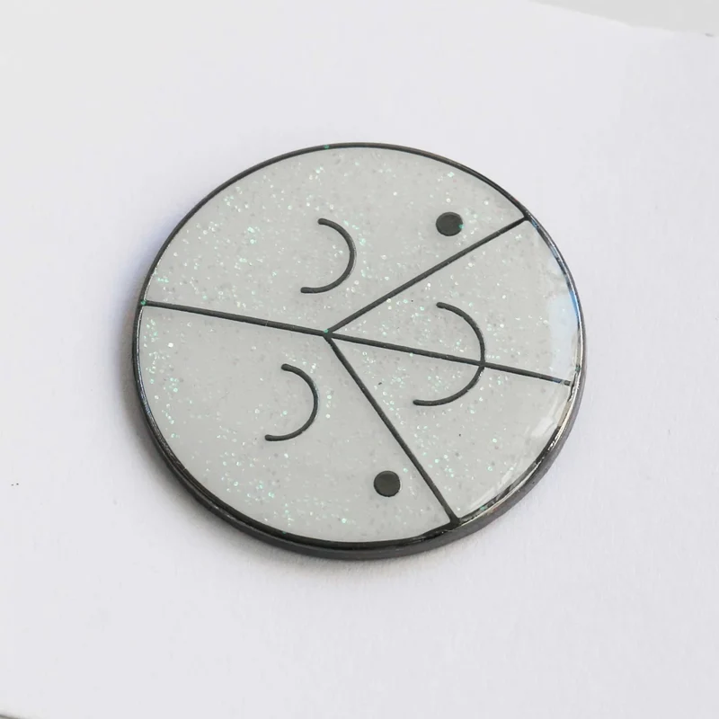 Arhoj Pin Disco Glitter Logo
