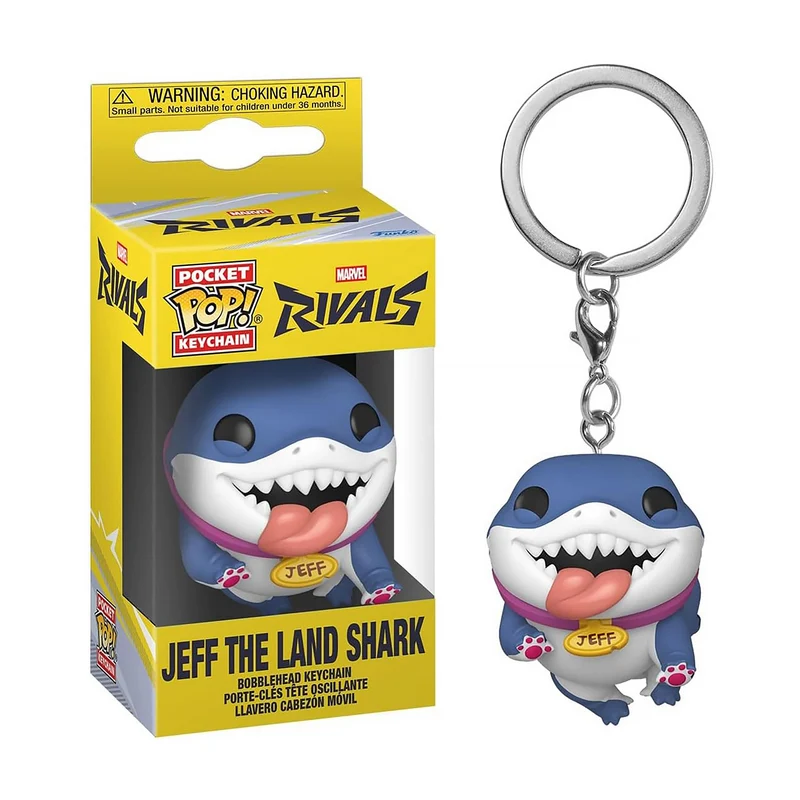 Marvel Rivals - Jeff der Landhai Funko Pop Schlüsselanhänger