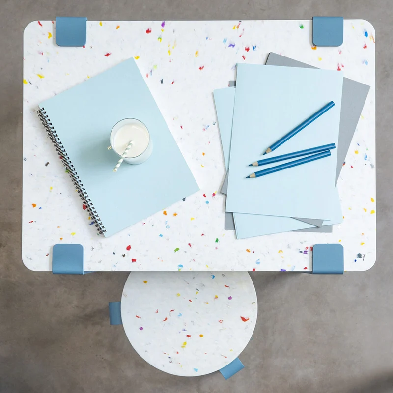 MINI LOU kids stool – recycled plastic Tutti Frutti