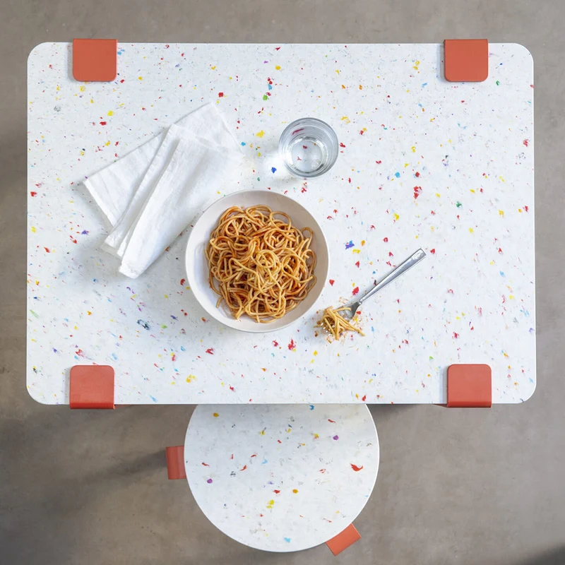 MINI LOU kids stool – recycled plastic Tutti Frutti