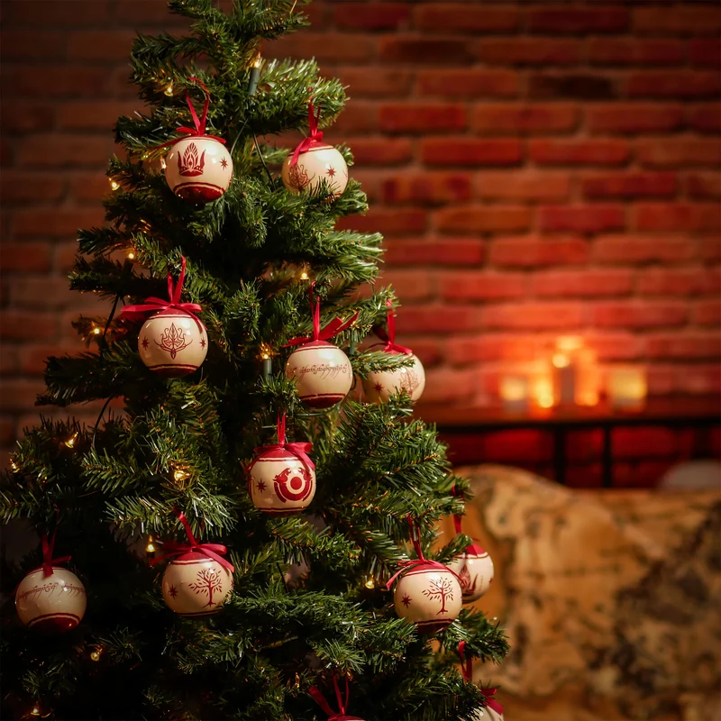 Der Herr der Ringe - Mittelerde Symbole Weihnachtsbaumkugeln 14tlg