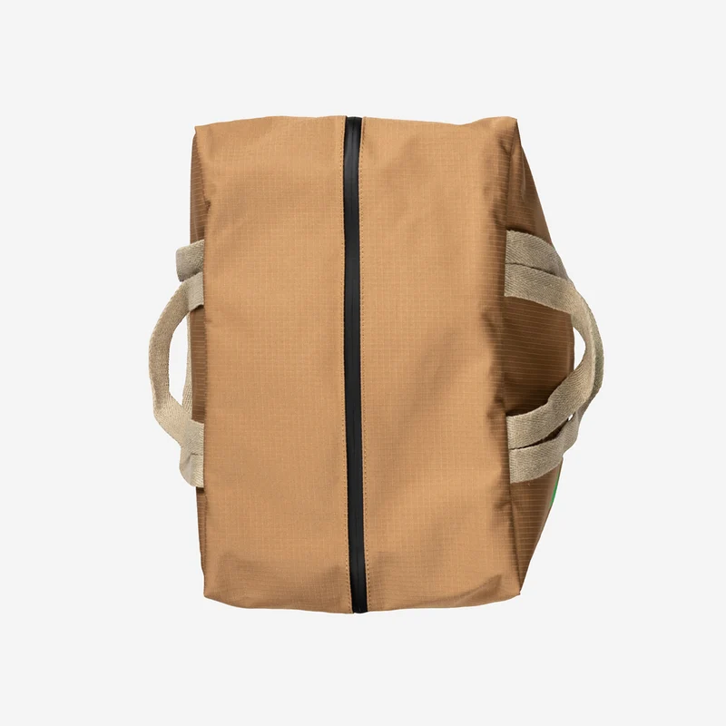 The New Tote Bag L Camel & Greenscreen