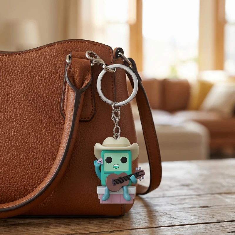 Adventure Time - Cowboy BMO mit Gitarre Funko Pop Schlüsselanhänger