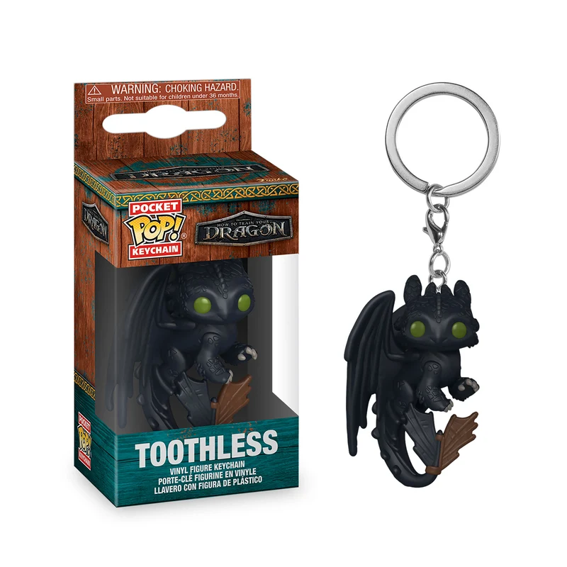 Drachenzähmen leicht gemacht - Ohnezahn Funko Pop Schlüsselanhänger