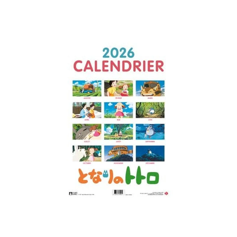 Mein Nachbar Totoro Kalender 2026 *Französische Version*