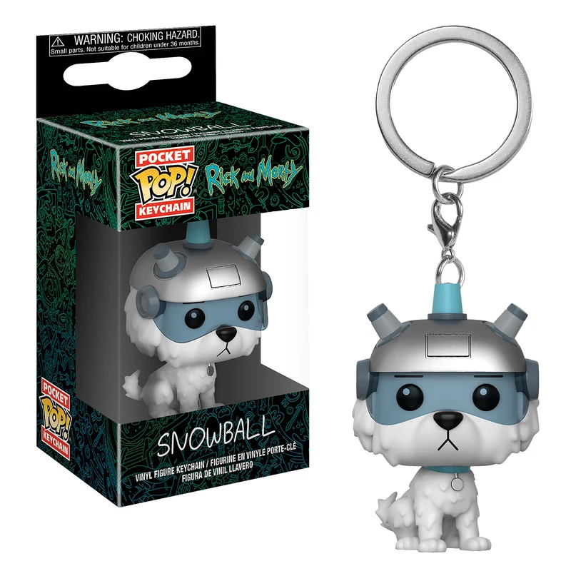 Rick and Morty - Snowball Funko Pop Schlüsselanhänger