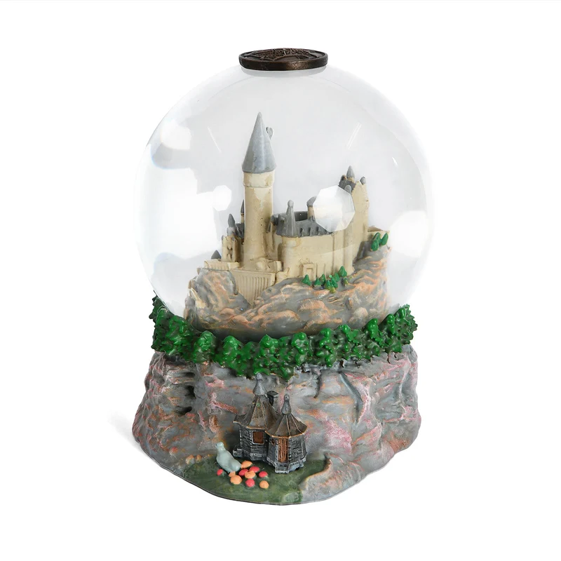 Harry Potter - Hogwarts mit Hagrids Hütte Schneekugel mit Glitter