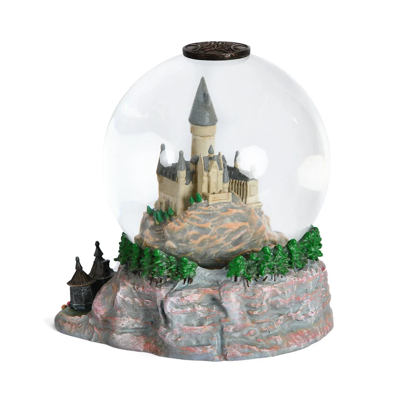 Harry Potter - Hogwarts mit Hagrids Hütte Schneekugel mit Glitter