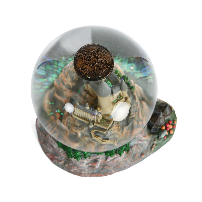 Harry Potter - Hogwarts mit Hagrids Hütte Schneekugel mit Glitter
