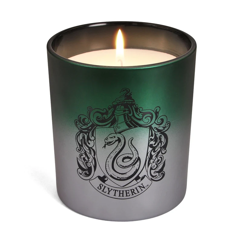 Harry Potter - Slytherin Wappen Kerze im Glas