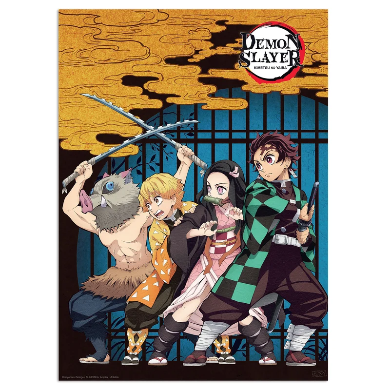 Demon Slayer - Group & Duo Poster 2er Set