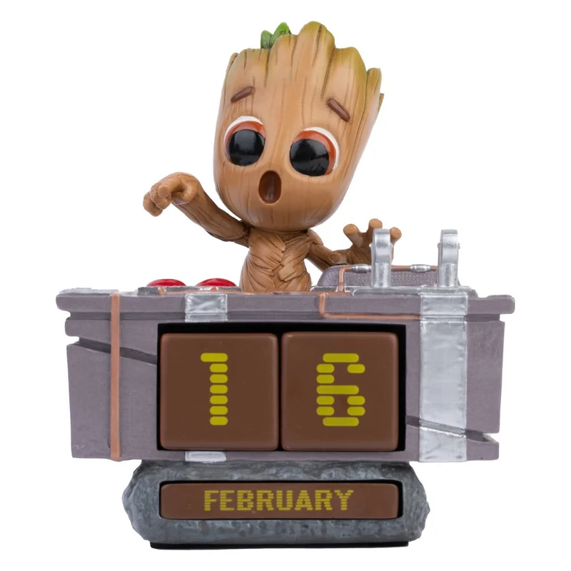 Marvel 3D Ewiger Kalender Groot Death Button 12 cm