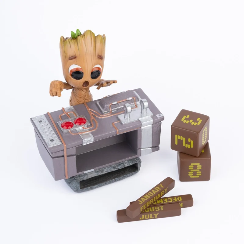 Marvel 3D Ewiger Kalender Groot Death Button 12 cm