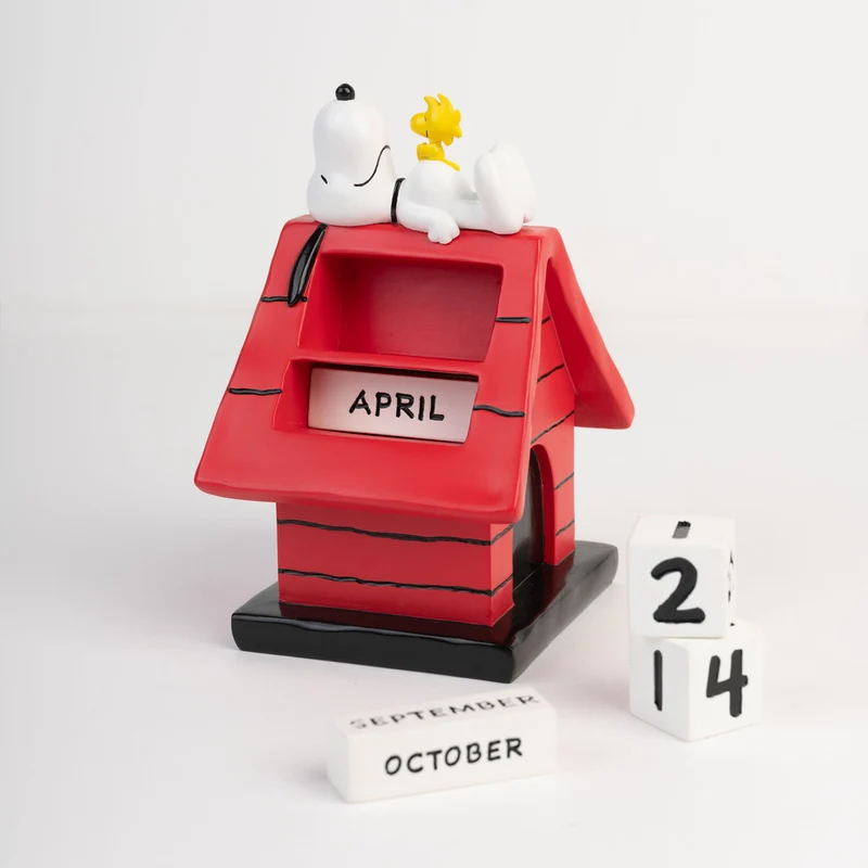 Peanuts 3D Ewiger Kalender Snoopy Hundehütte