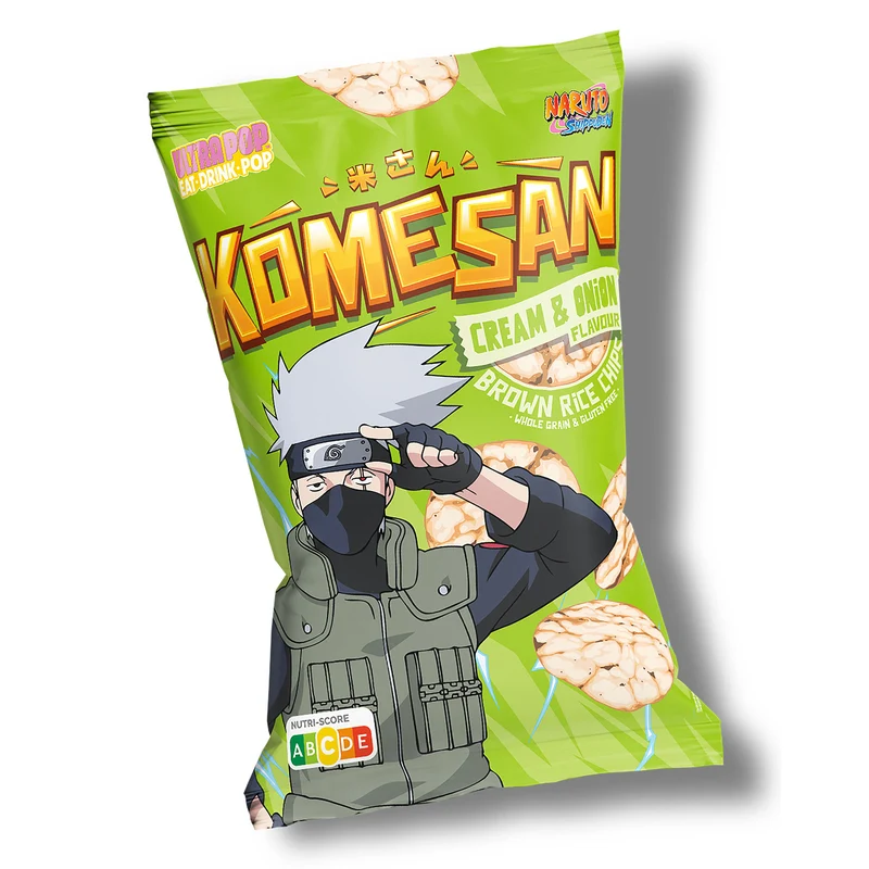 Naruto Shippuden - Kakashi Vollkorn Puffreis Chips Cream & Onion