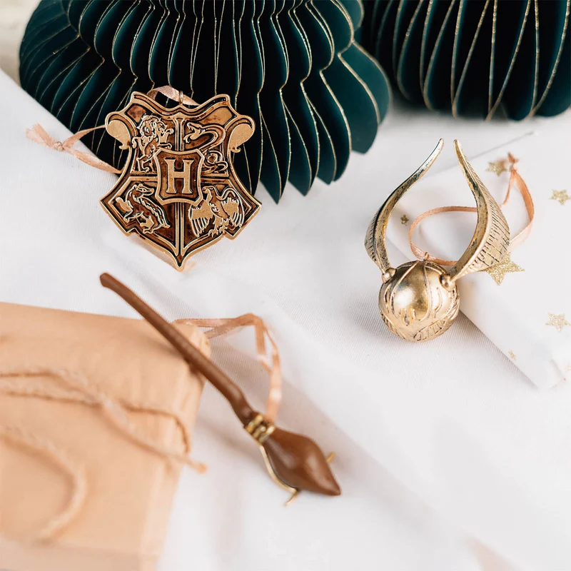 Harry Potter - Hogwarts Weihnachtsbaum-Schmuck 3er Set