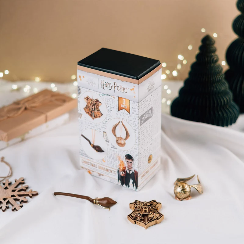 Harry Potter - Hogwarts Weihnachtsbaum-Schmuck 3er Set