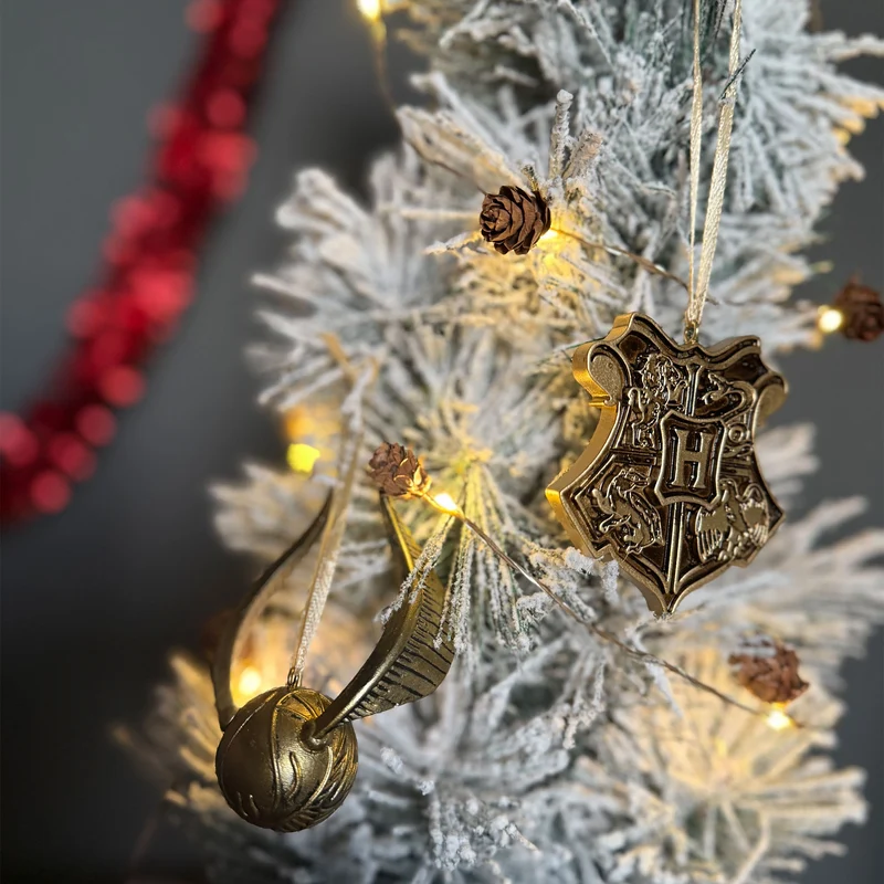 Harry Potter - Hogwarts Weihnachtsbaum-Schmuck 3er Set