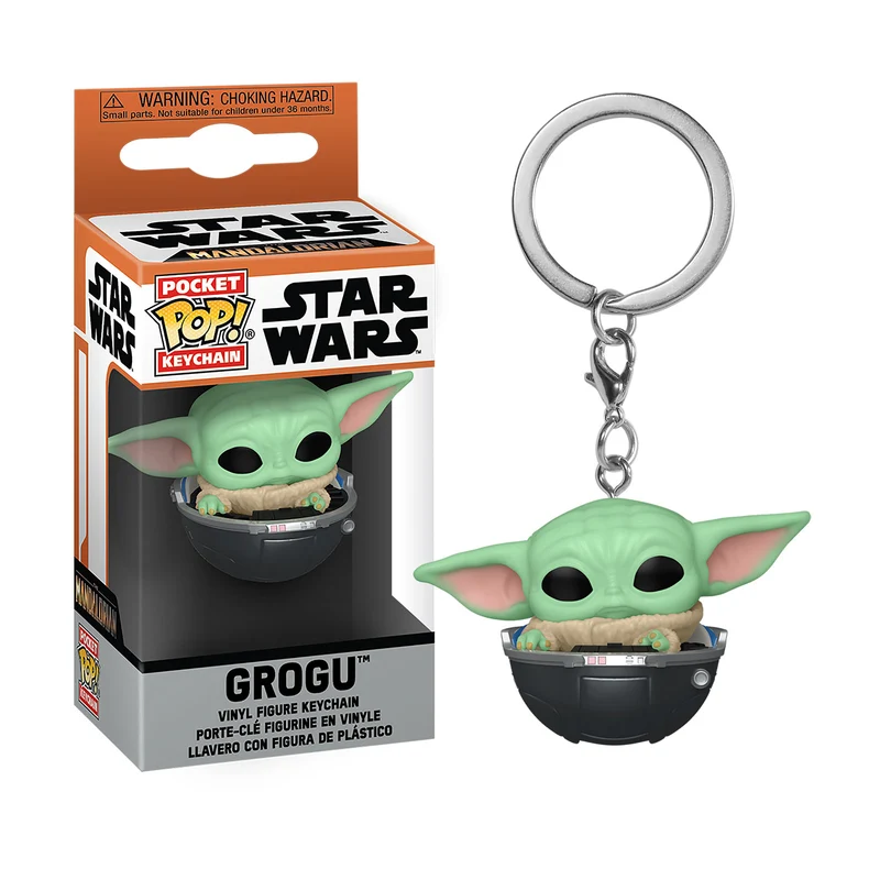 Grogu im Kinderwagen Funko Pop Schlüsselanhänger - Star Wars The Mandalorian
