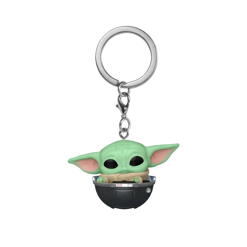 Grogu im Kinderwagen Funko Pop Schlüsselanhänger - Star Wars The Mandalorian