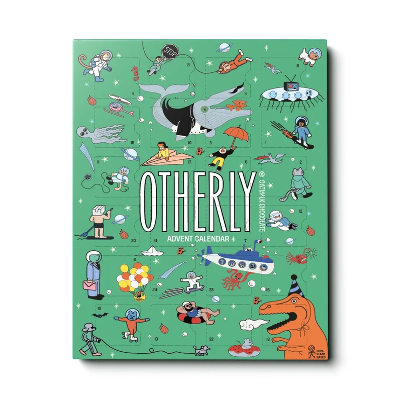 Otherly Vegan Oat Milk Chocolate Advent Calendar, Space & Astronaut Design