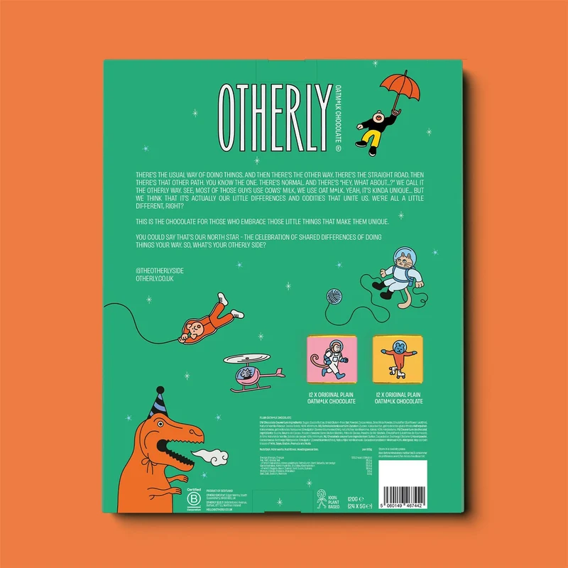 Otherly Vegan Oat Milk Chocolate Advent Calendar, Space & Astronaut Design