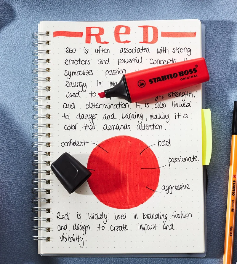 Textmarker - Stabilo Boss Original Carmine Red