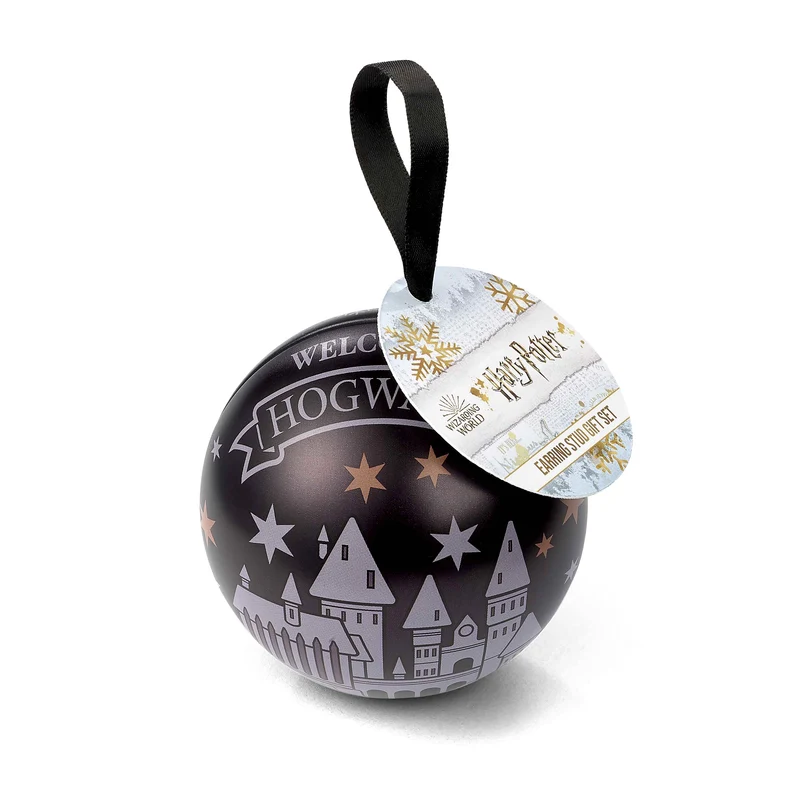 Harry Potter - Hogwarts Weihnachtskugel mit Ohrstecker-Set