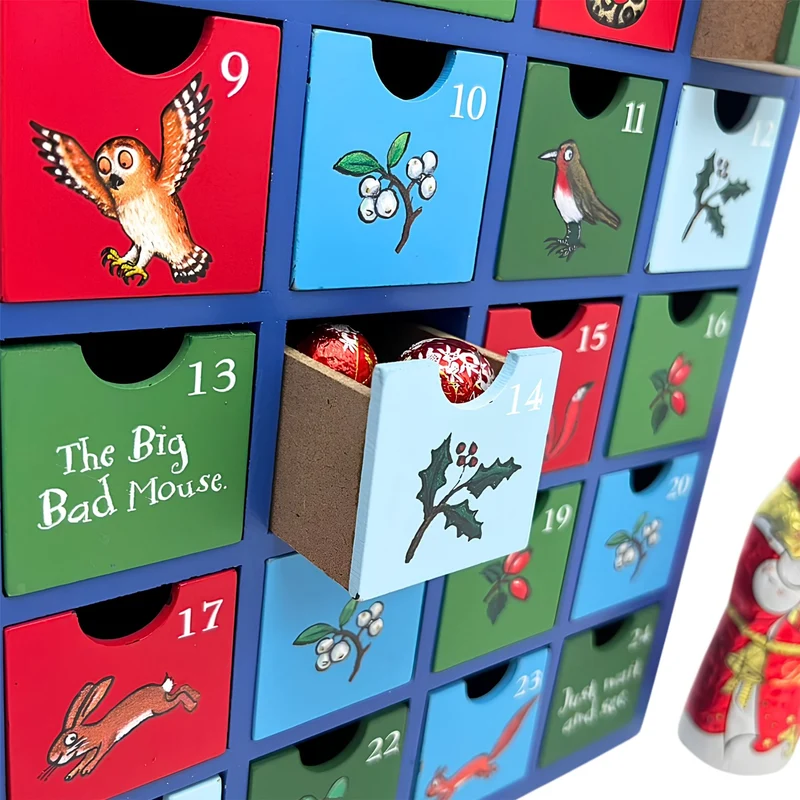 The Gruffalo’s Child Fill Your Own Advent Calendar, Wooden Book Shaped