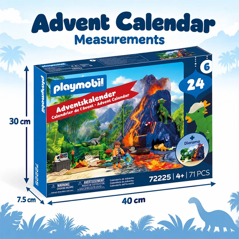Playmobil Dinosaur Advent Calendar, Dino Expedition Christmas Countdown