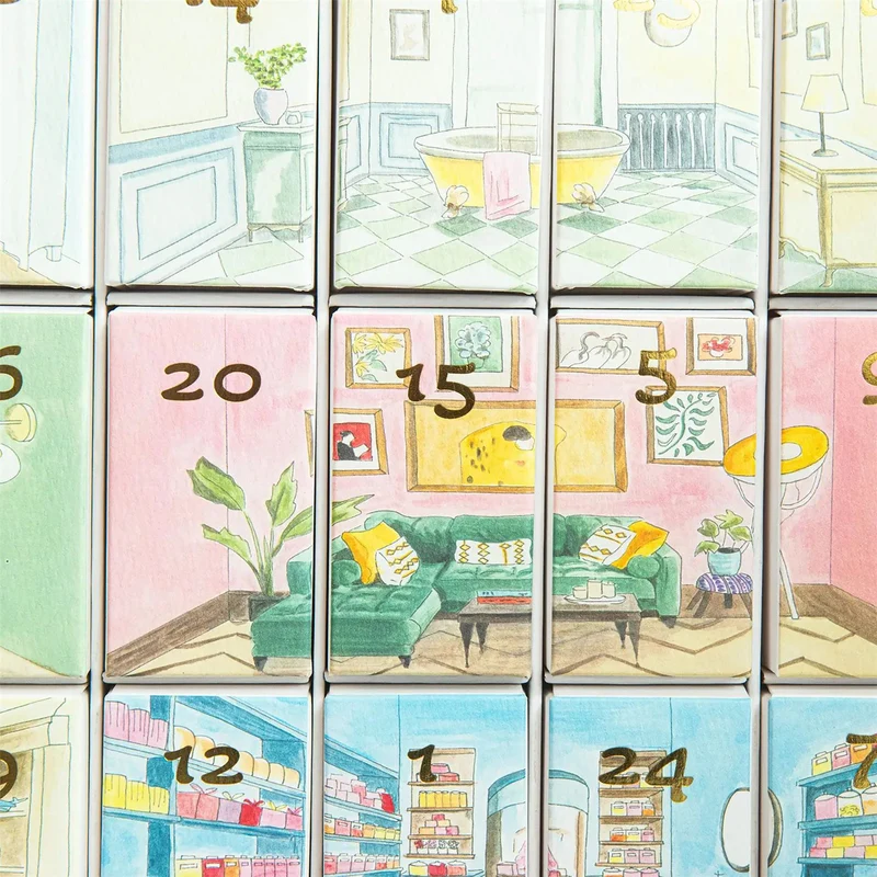 Portobello Chocolate Christmas Advent Calendar, Luxury Handmade Melt Chocolates