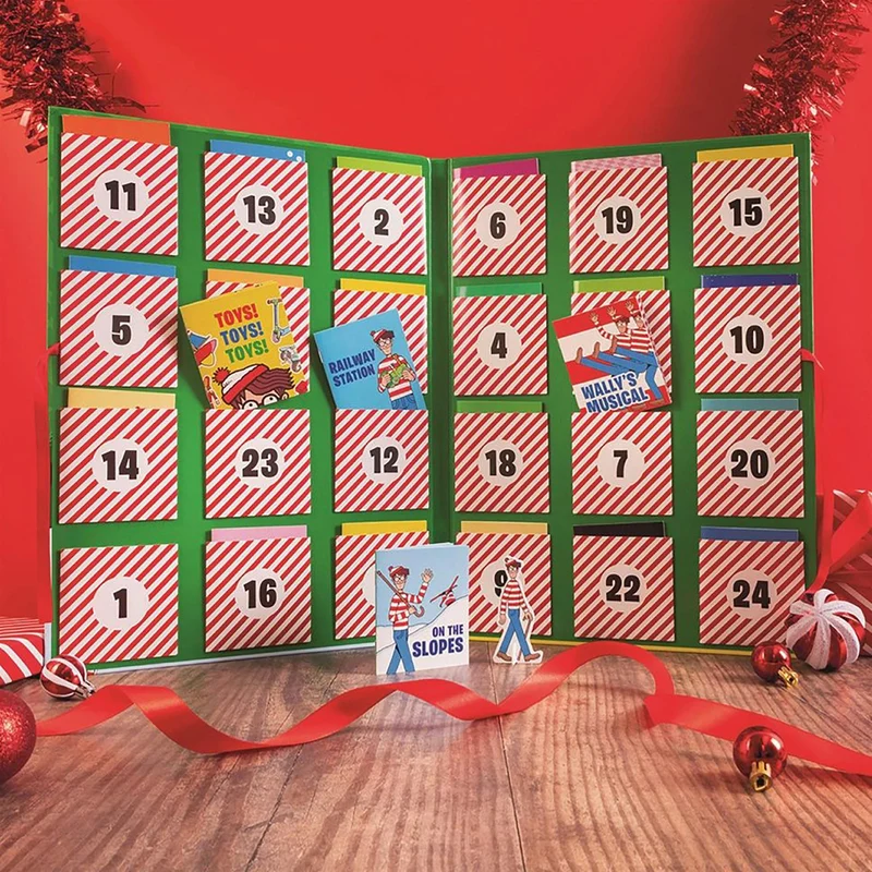 Where's Wally Christmas Advent Calendar Book 24 Book Collection, Search & Find