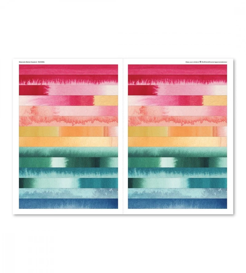 Sticker - Watercolor Blocks (Headers)