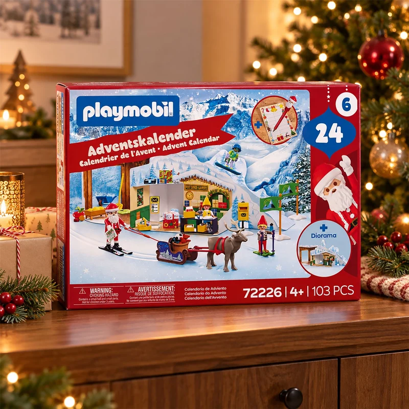 Playmobil Advent Calendar, At The North Pole 24 Door Christmas Calendar Age 4+