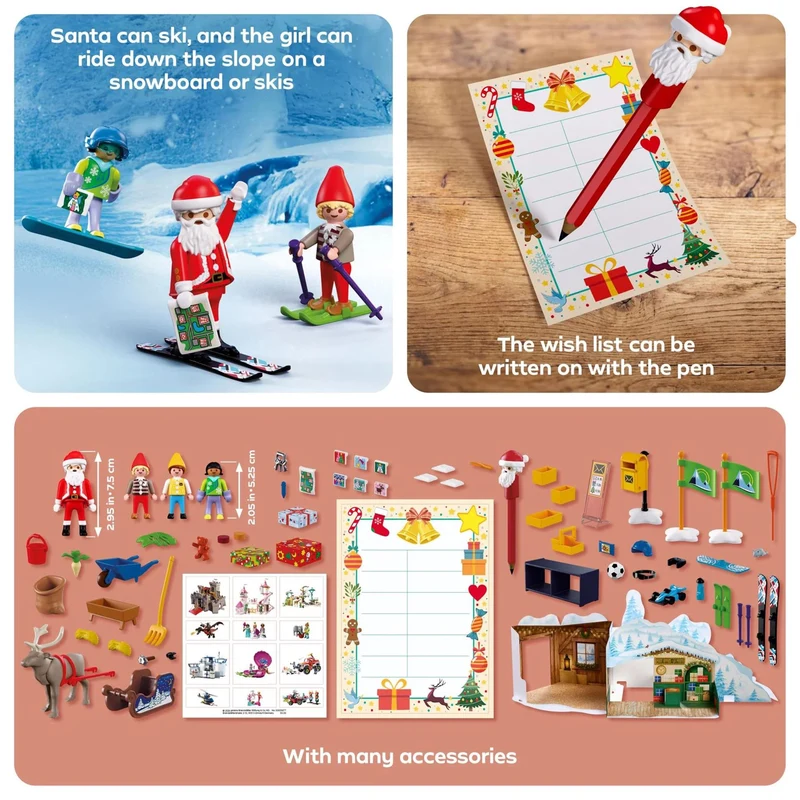 Playmobil Advent Calendar, At The North Pole 24 Door Christmas Calendar Age 4+