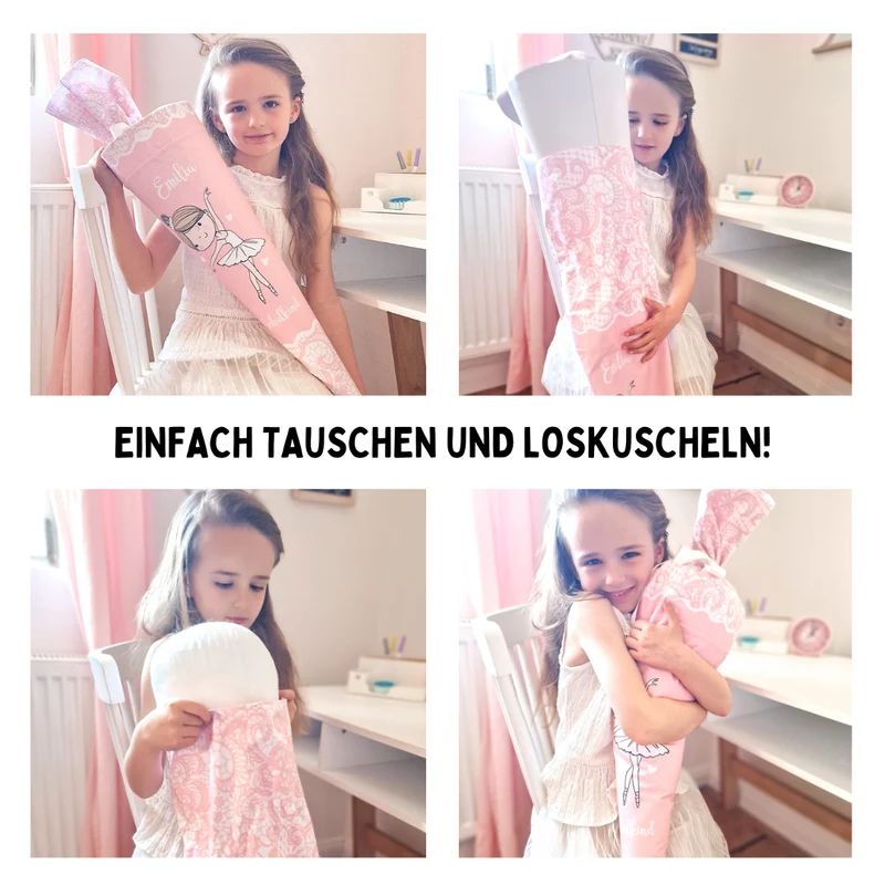 Geschwister Schultüte auch DIY aus Stoff - Bambi