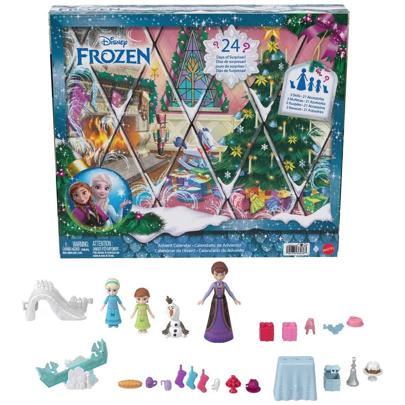 Disney Frozen Advent Calendar 2026, 24 Day Doll & Accessory Toy Playset