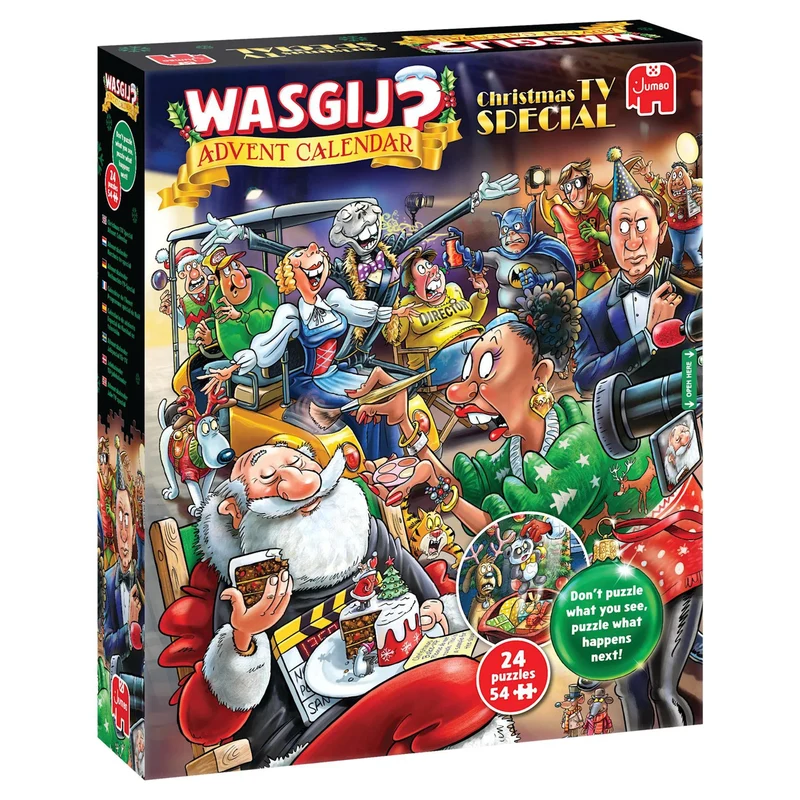 Wasgij Advent Calendar Christmas TV Special! 24 x 54 Piece Jigsaw Puzzle