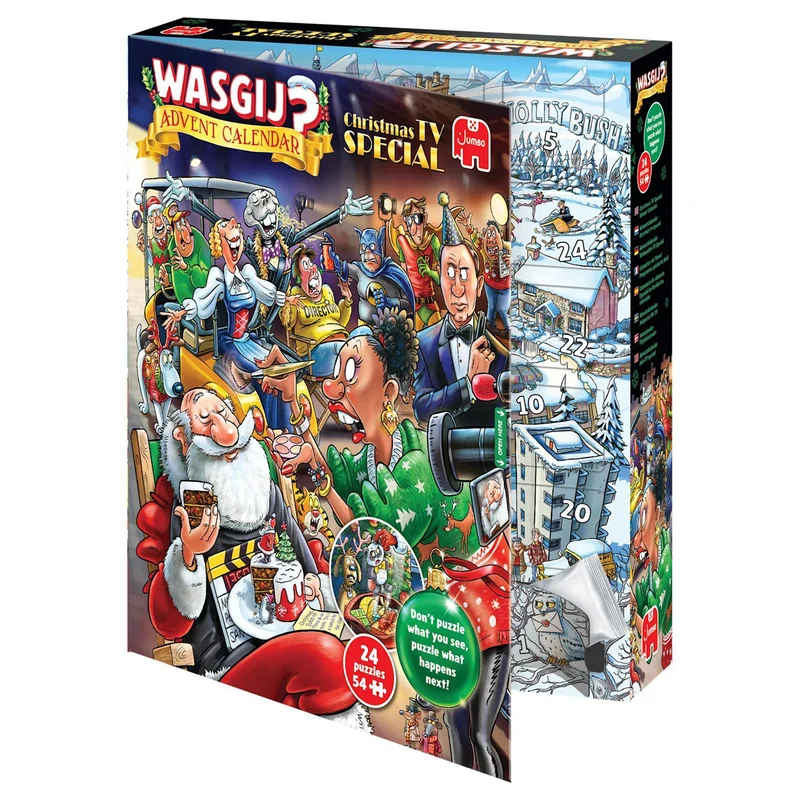 Wasgij Advent Calendar Christmas TV Special! 24 x 54 Piece Jigsaw Puzzle