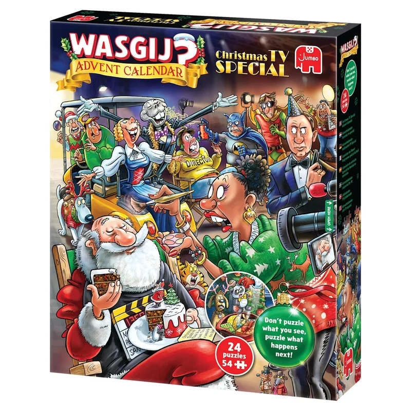Wasgij Advent Calendar Christmas TV Special! 24 x 54 Piece Jigsaw Puzzle