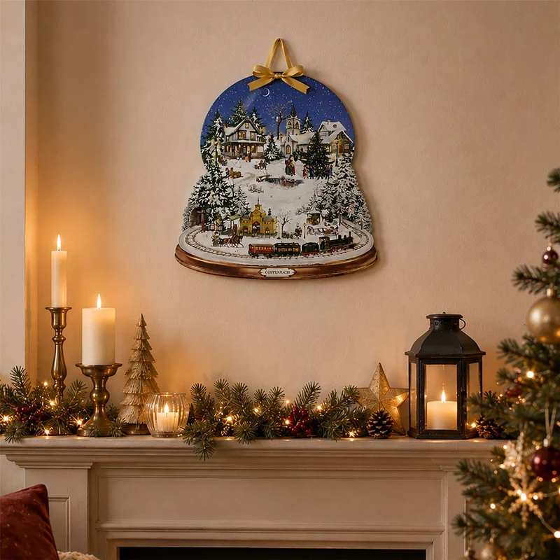 Snow Globe Winter Magic Christmas Advent Calendar, 42.5cm Picture Calendar